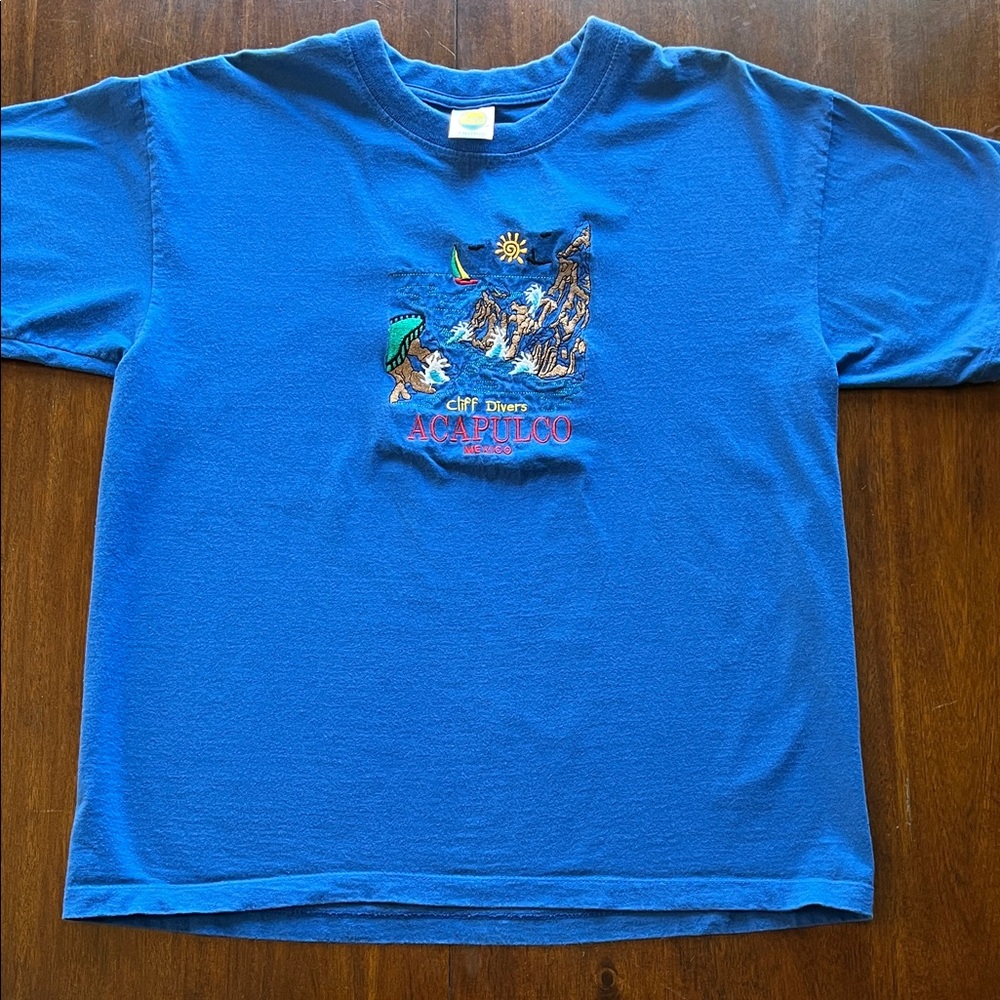 VTG Acapulco Cliff Divers Acapulco Mexico Tee Size XL